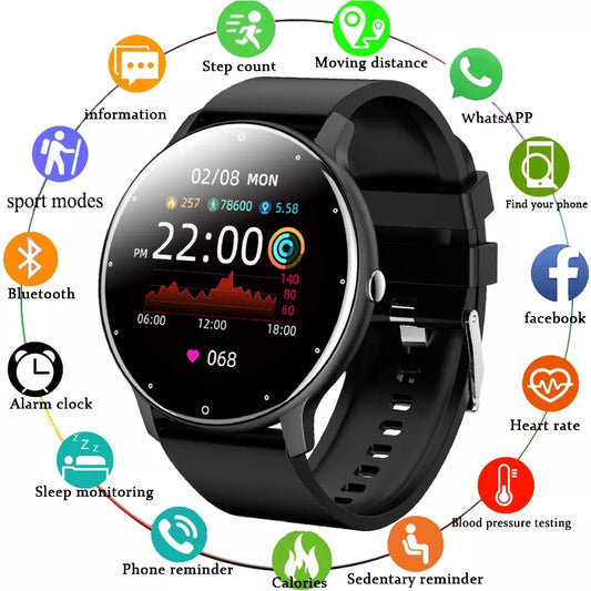 LIGE-Reloj deportivo inteligente para hombres y mujeres, Android e iOS.