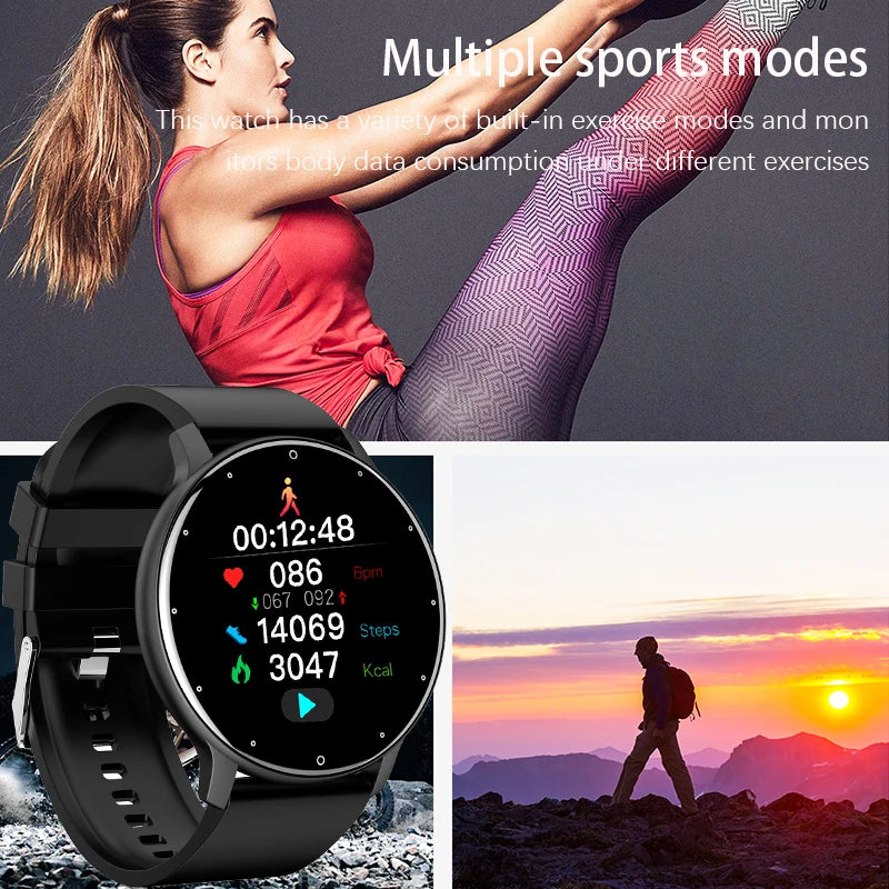 LIGE-Reloj deportivo inteligente para hombres y mujeres, Android e iOS.