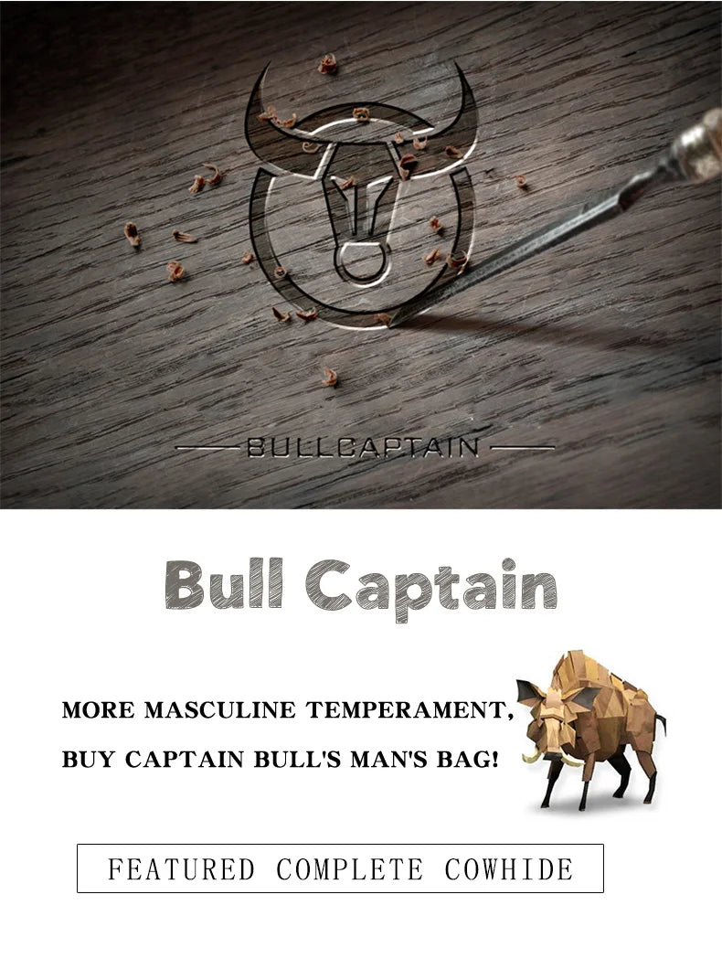 BULL CAPTAIN-  billetera de cuero para hombre, con función RFID, multitarjeta, de gran capacidad con múltiples ranuras, Clip QB026.